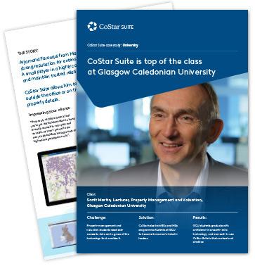 CoStar is top of the class at Glasgow Caledonian University